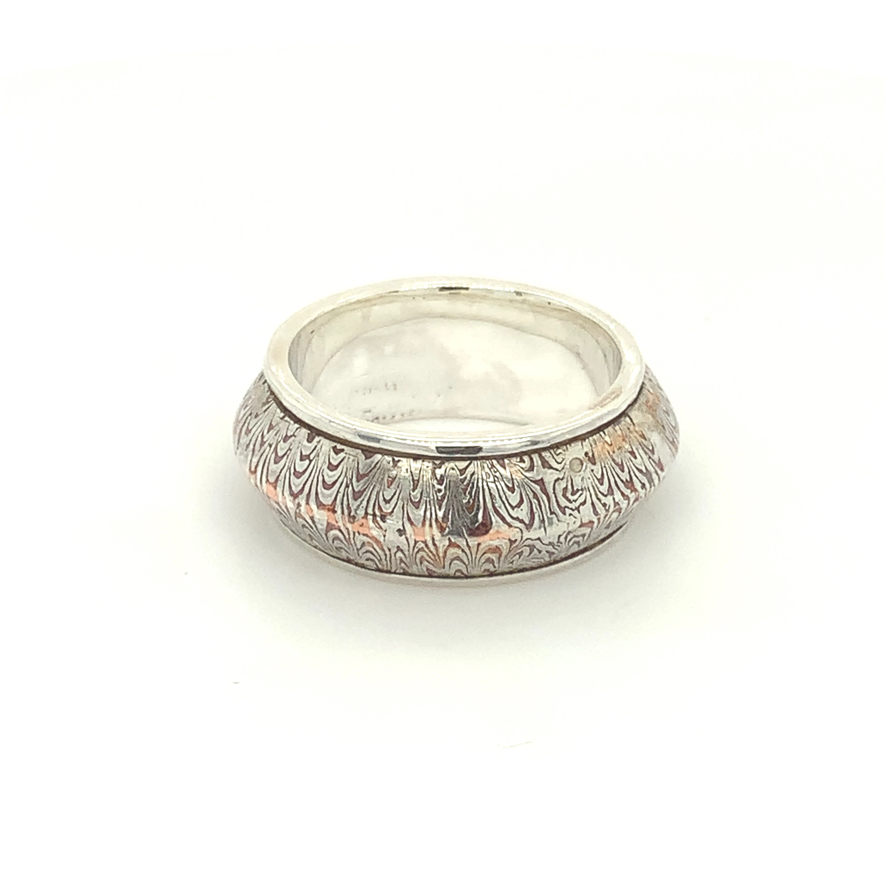 Greca Design Ring Mokume Gane – Unikat