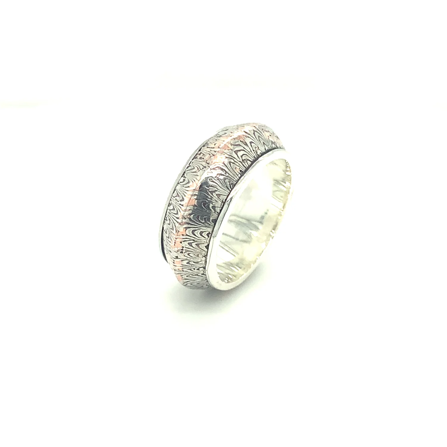 Greca Design Ring Mokume Gane – Unikat