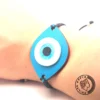 Greca Design Armband Auge Blau – Makramee