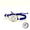 Greca Design Armband Auge – Blau