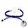 Greca Design Armband Auge – Blau