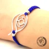 Greca Design Armband Auge – Blau