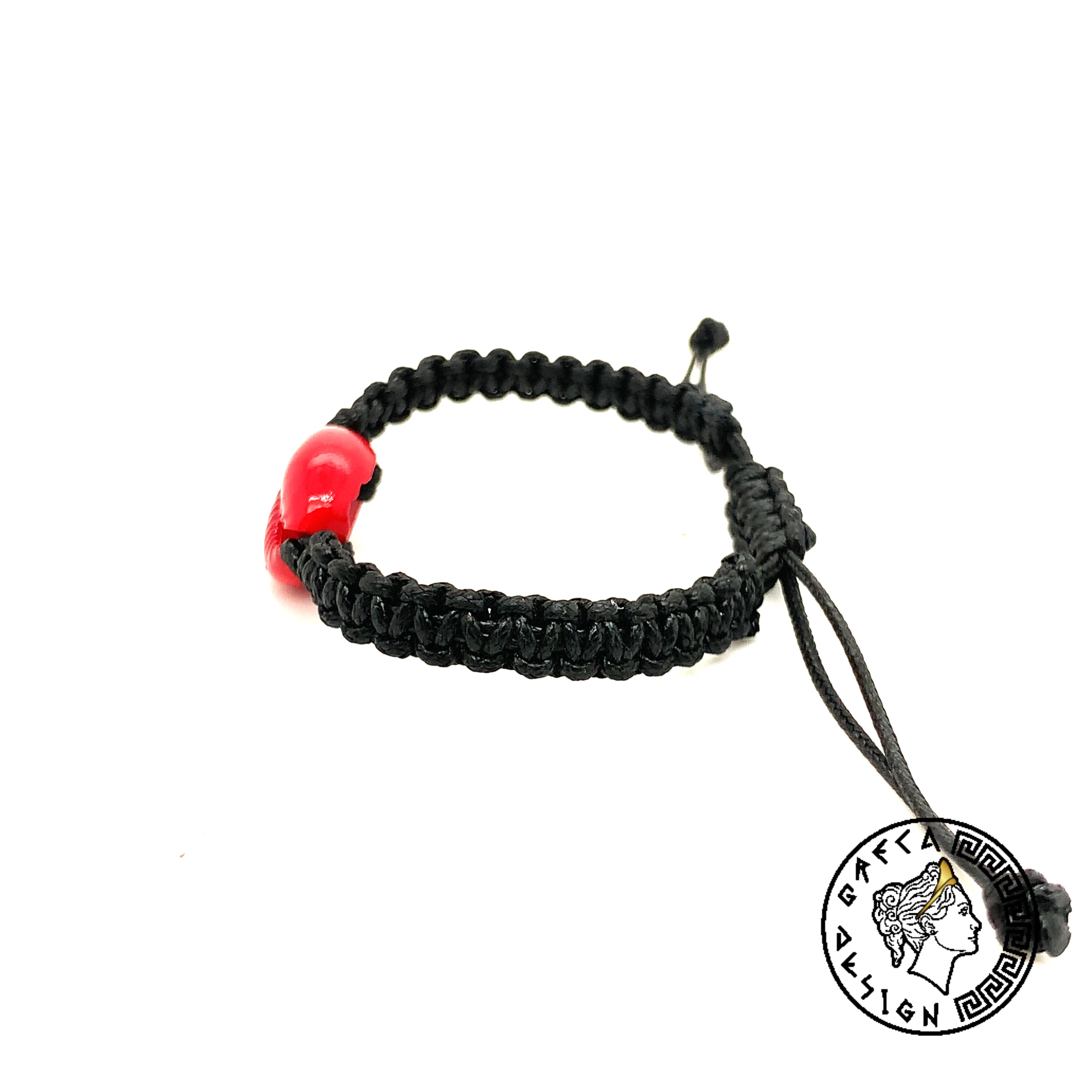 Greca Design Armband „Rote Muschel“