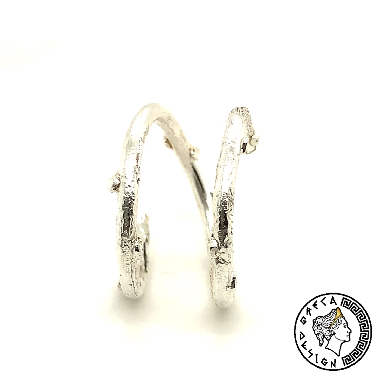 Greca Design Ring Strukturiert – Offener Ring