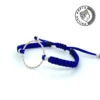 Greca Design Armband Silberring – Blau