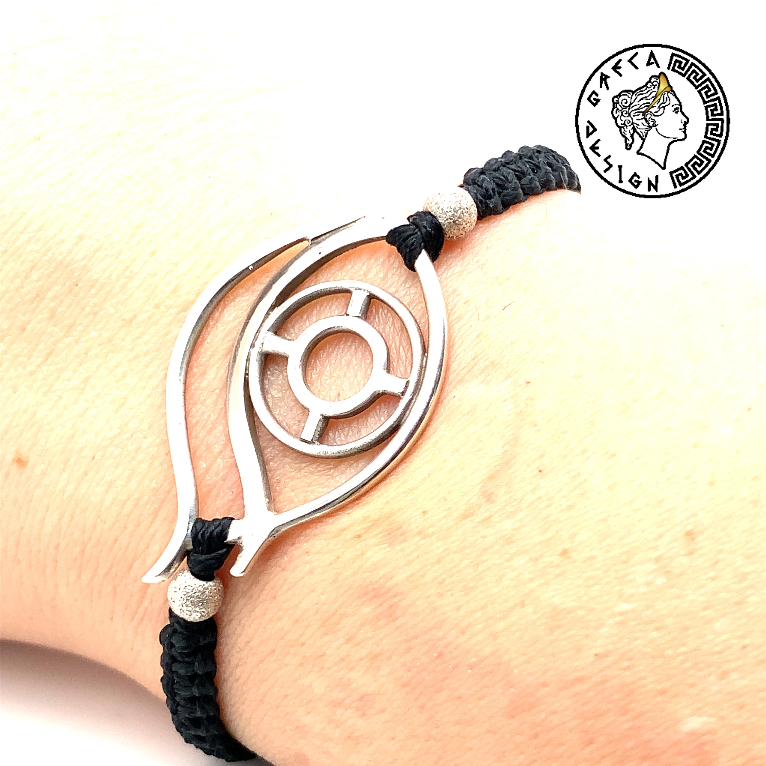 Greca Design Armband – Schutzsymbol Auge