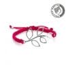 Greca Design Armband Blattmotiv – Pink