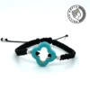 Greca Design Armband Archaisches Kreuz – Türkis