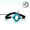 Greca Design Armband Archaisches Kreuz – Türkis