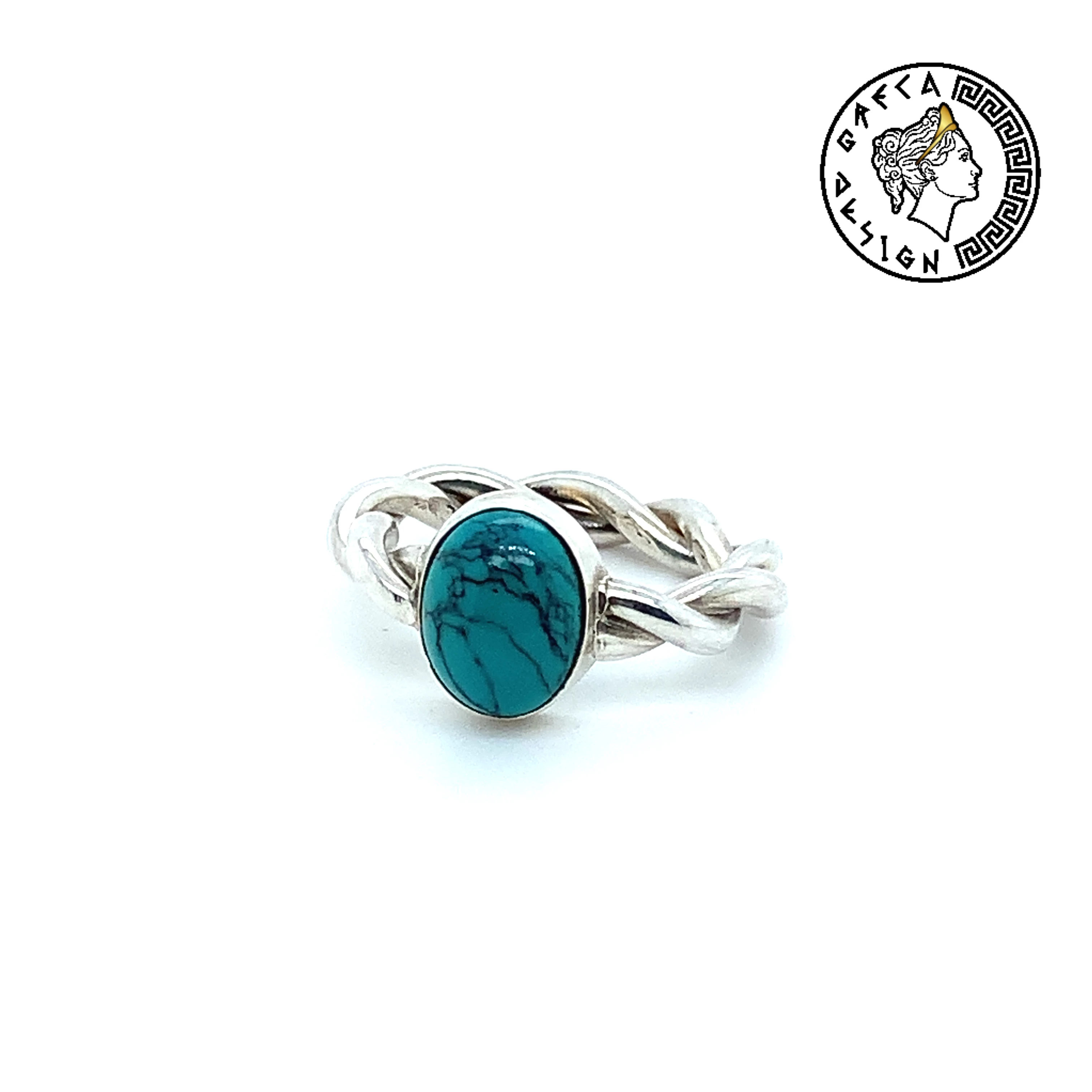 Greca Design Ring Türkis – Unikat