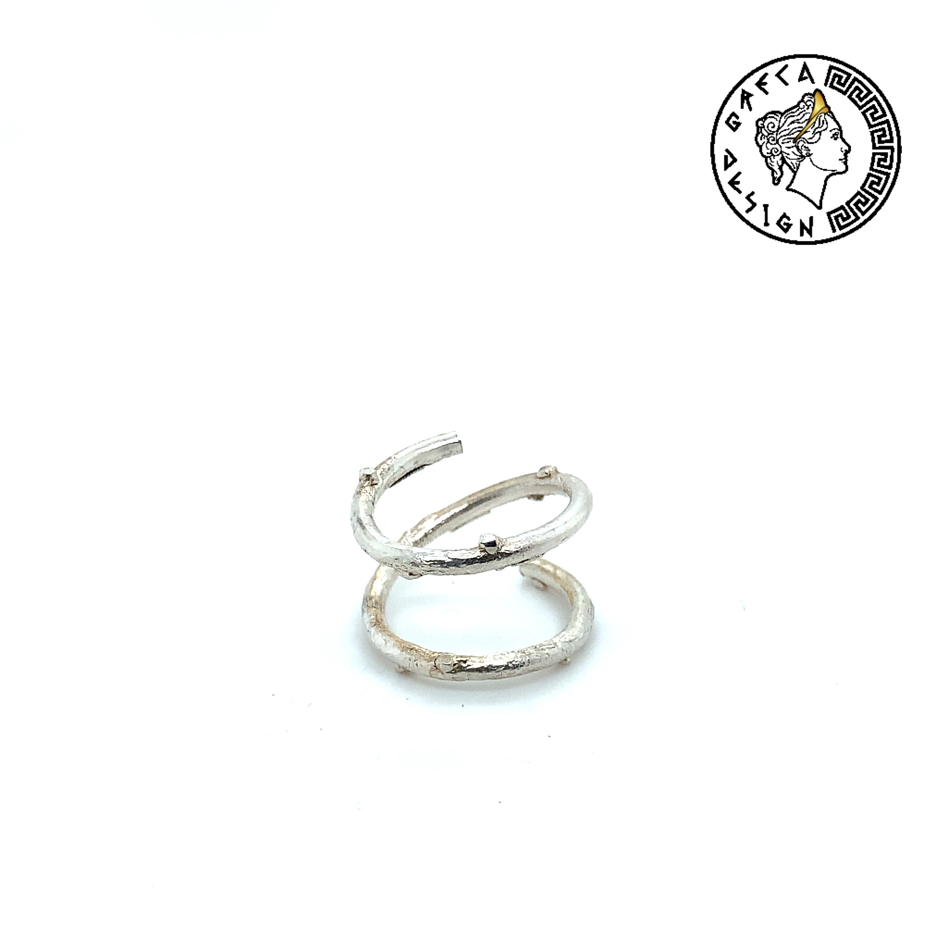Greca Design Ring Strukturiert – Offener Ring