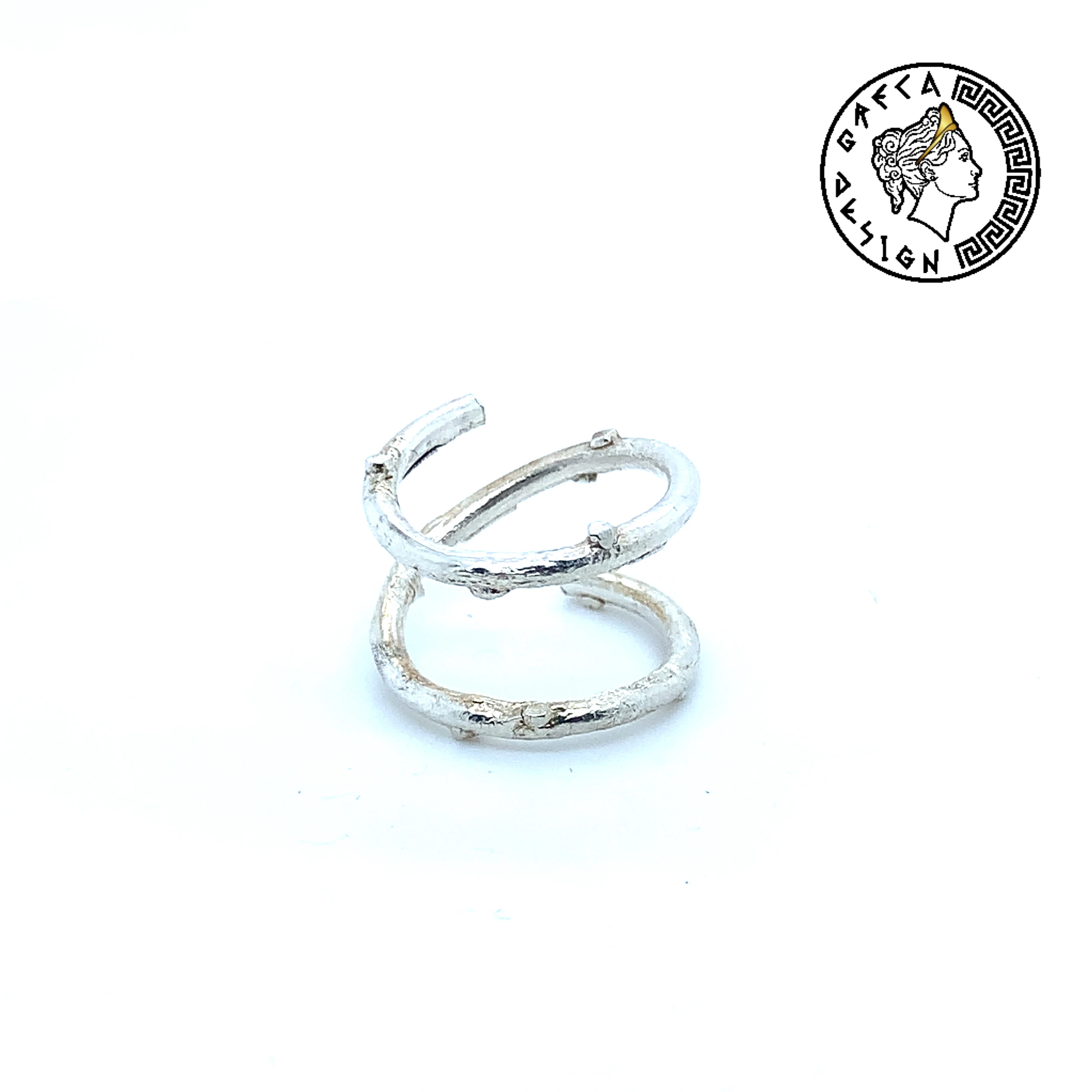 Greca Design Ring Strukturiert – Offener Ring