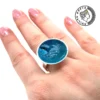 Greca Design Ring Türkis emailliert – Unikat