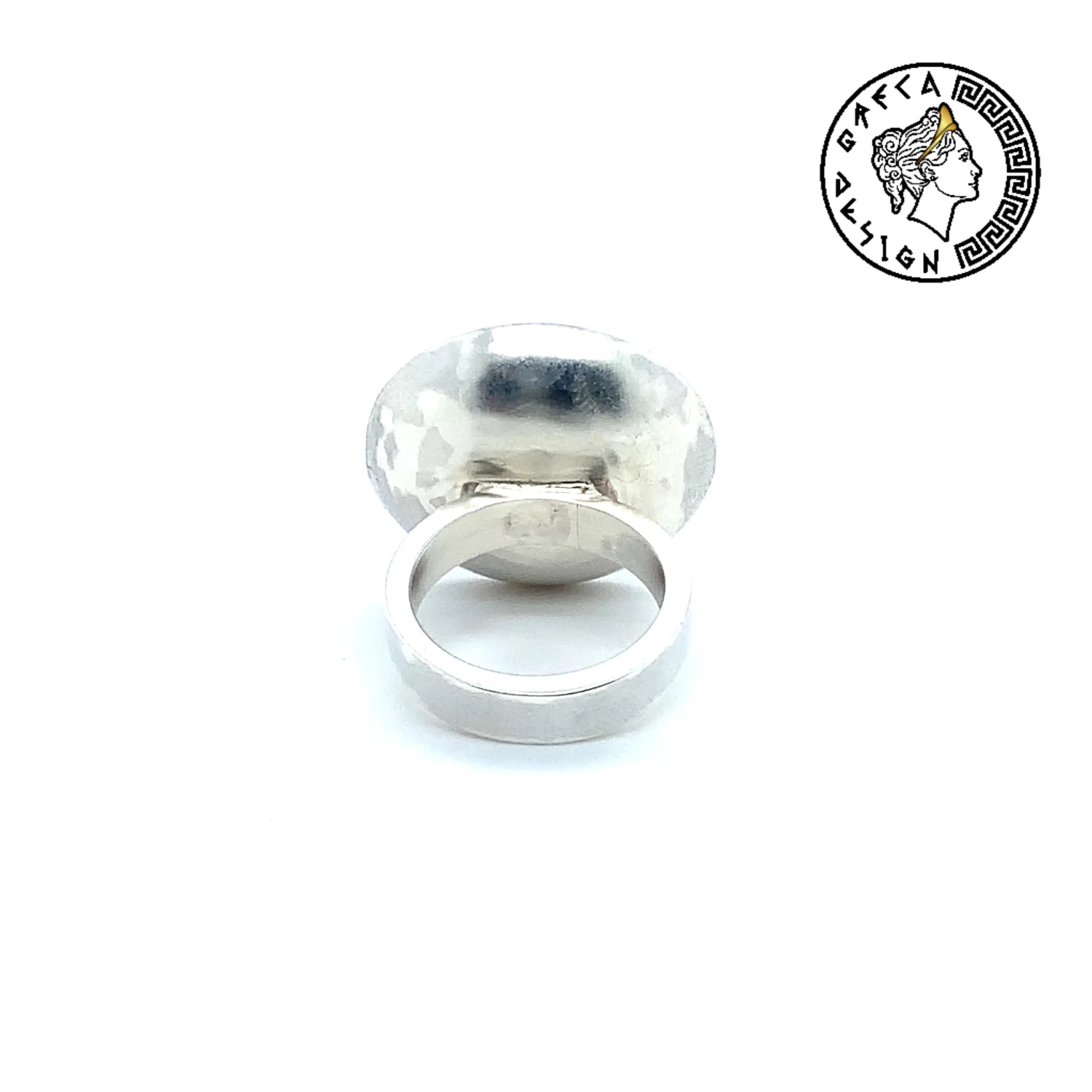 Greca Design Ring Türkis emailliert – Unikat