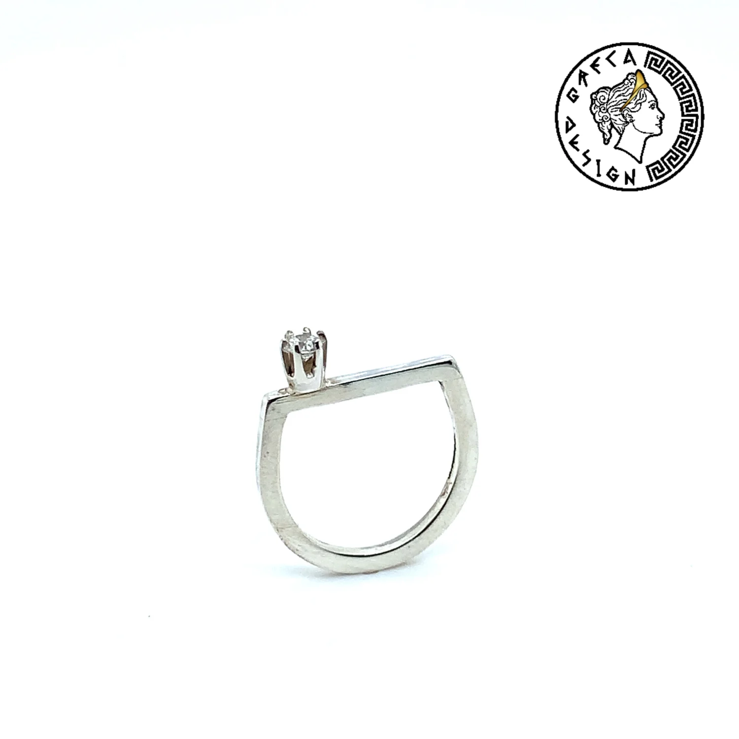 Greca Design Ring Zirkonia – Unikat