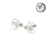 SilberSilber-Ohrstecker Blume – handgefertigt aus 925er Sterlingsilber