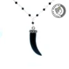 Greca Design Onyx Zahn Anhänger – Unikat