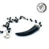 Greca Design Onyx Zahn Anhänger – Unikat