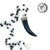 Greca Design Onyx Zahn Anhänger – Unikat