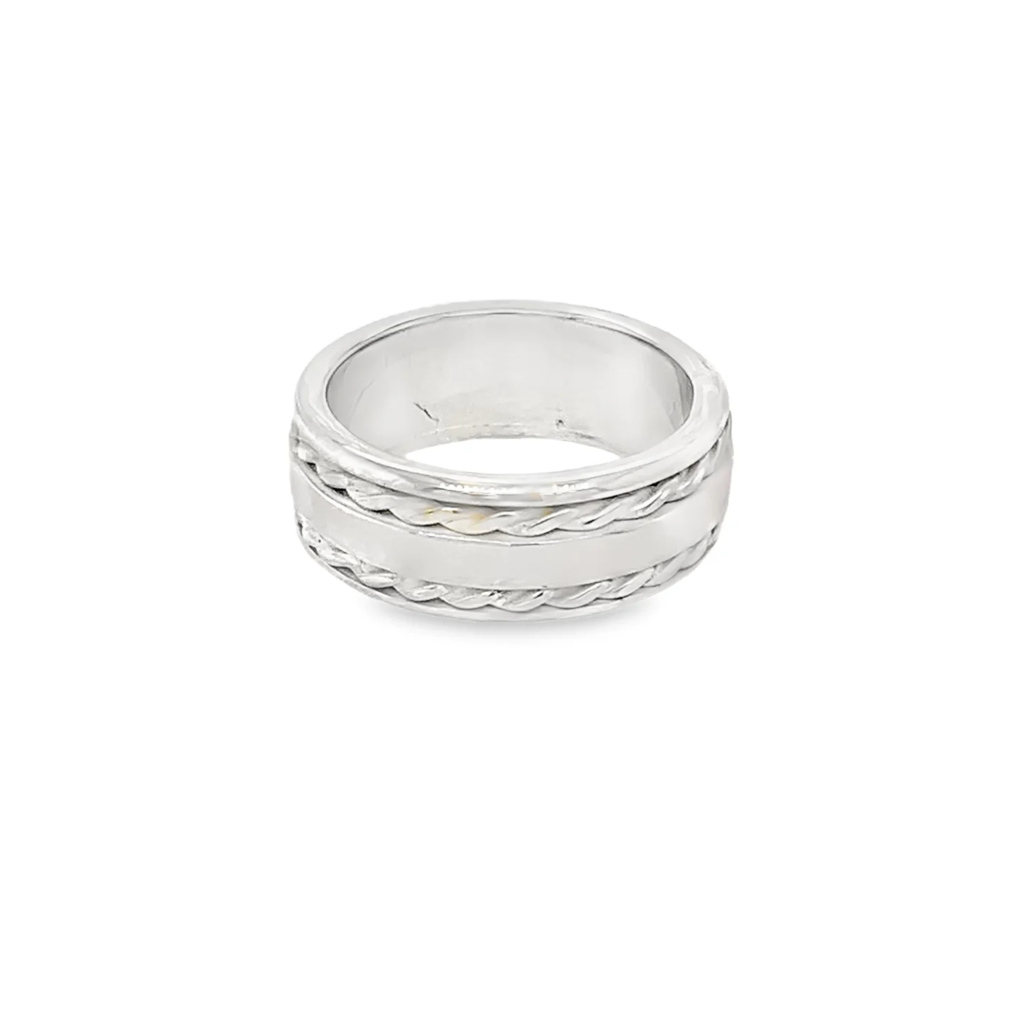 Greca Design Ring mit drehender Innenschiene – Unikat