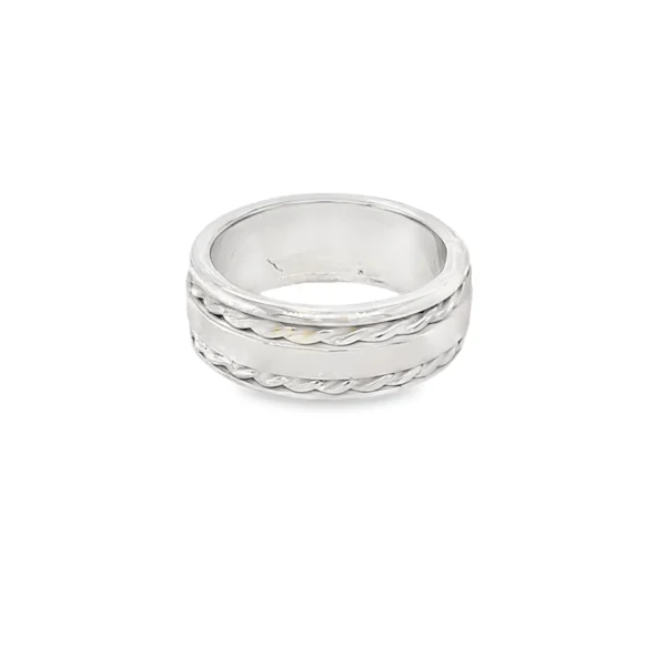 Greca Design Ring mit drehender Innenschiene – Unikat